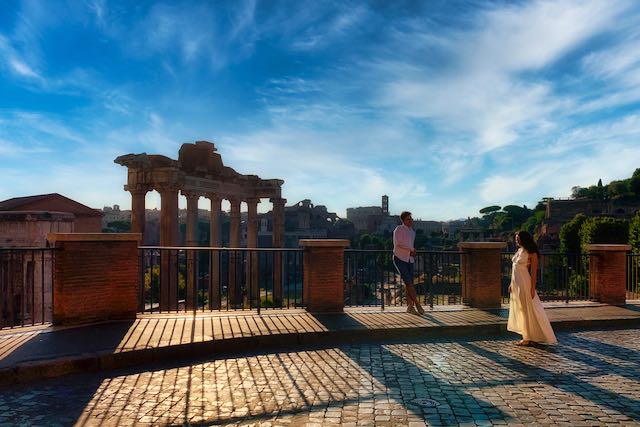 campidoglio roman forum romantic couple