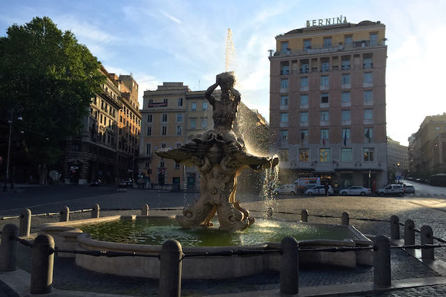 Piazza Barberini - our starting point for our first day in Rome