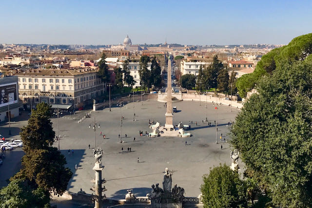 Piazza del Popolo from above