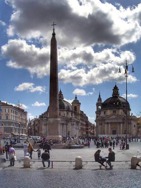 Augustus' obelisk in Piazza del Popolo