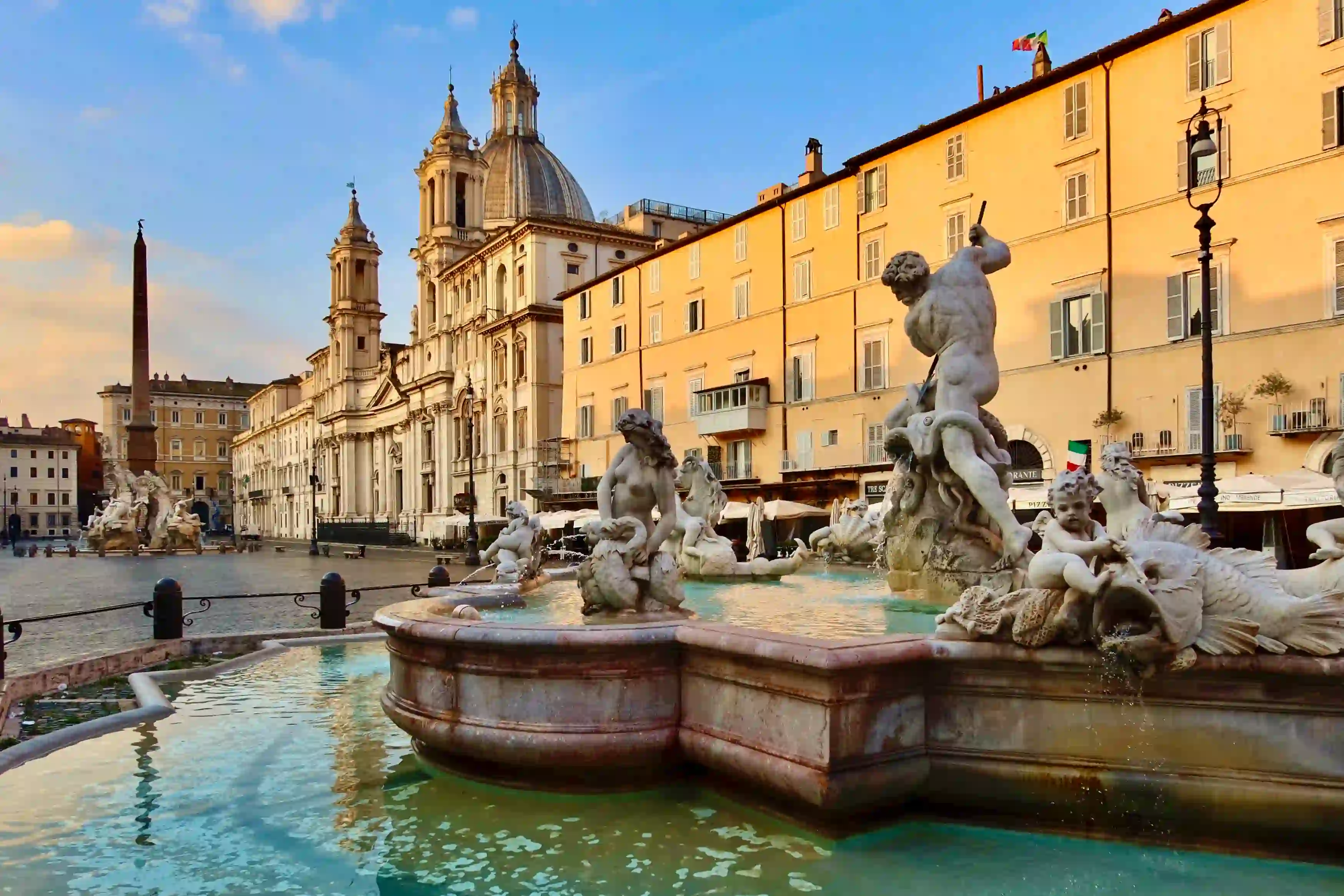 piazza navona and the fountain of neptune