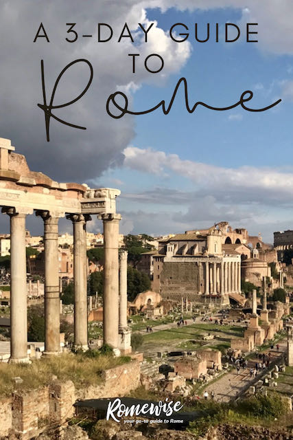 pin see rome in 3 days