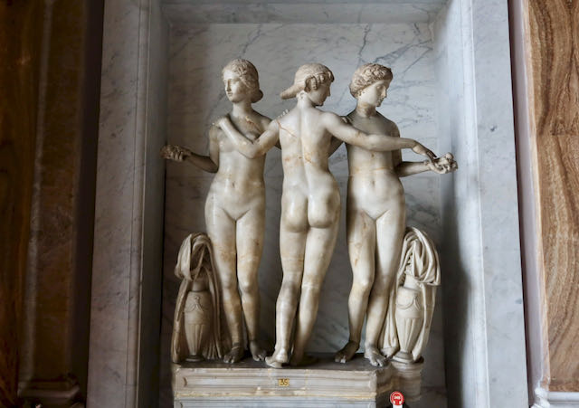 Marble replica of the Three Graces