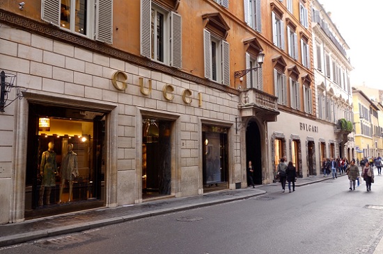 Louis Vuitton shop in Rome (near Spanish Stairs)